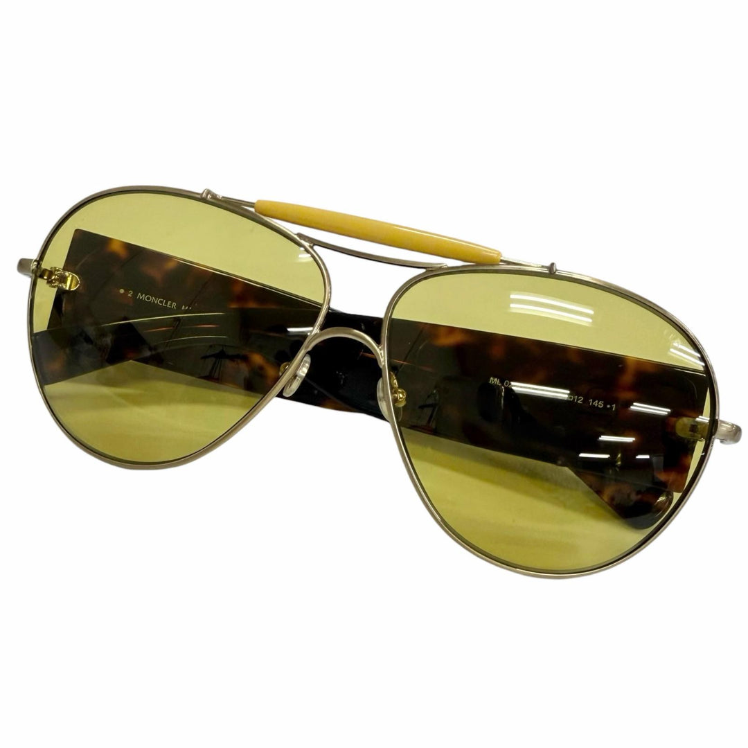 Great MONCLER GENIUS 8 Palm Angels sunglasses Two Bridges gold
