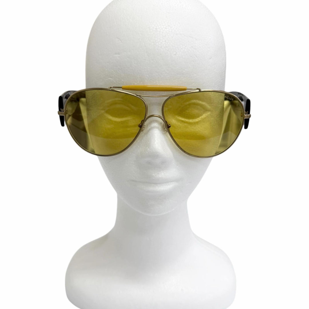 Great MONCLER GENIUS 8 Palm Angels sunglasses Two Bridges gold