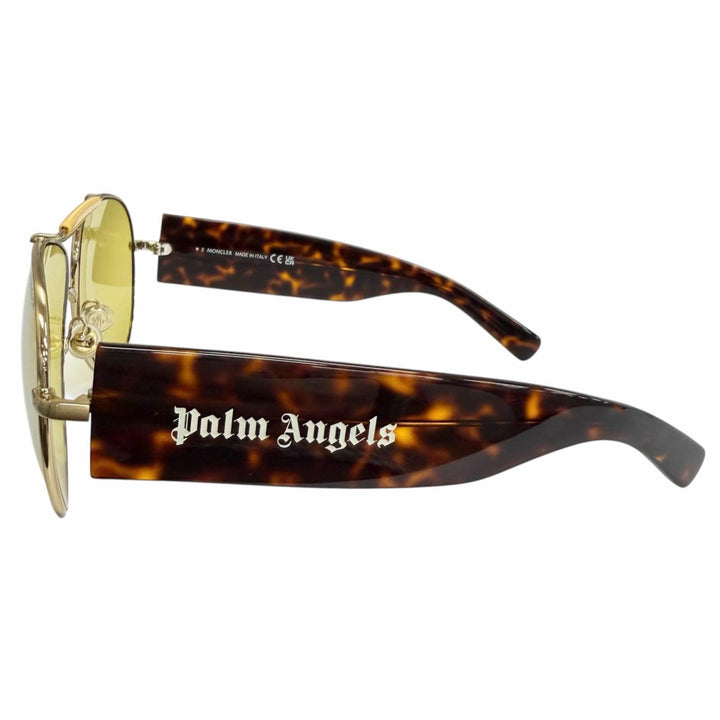 Great MONCLER GENIUS 8 Palm Angels sunglasses Two Bridges gold