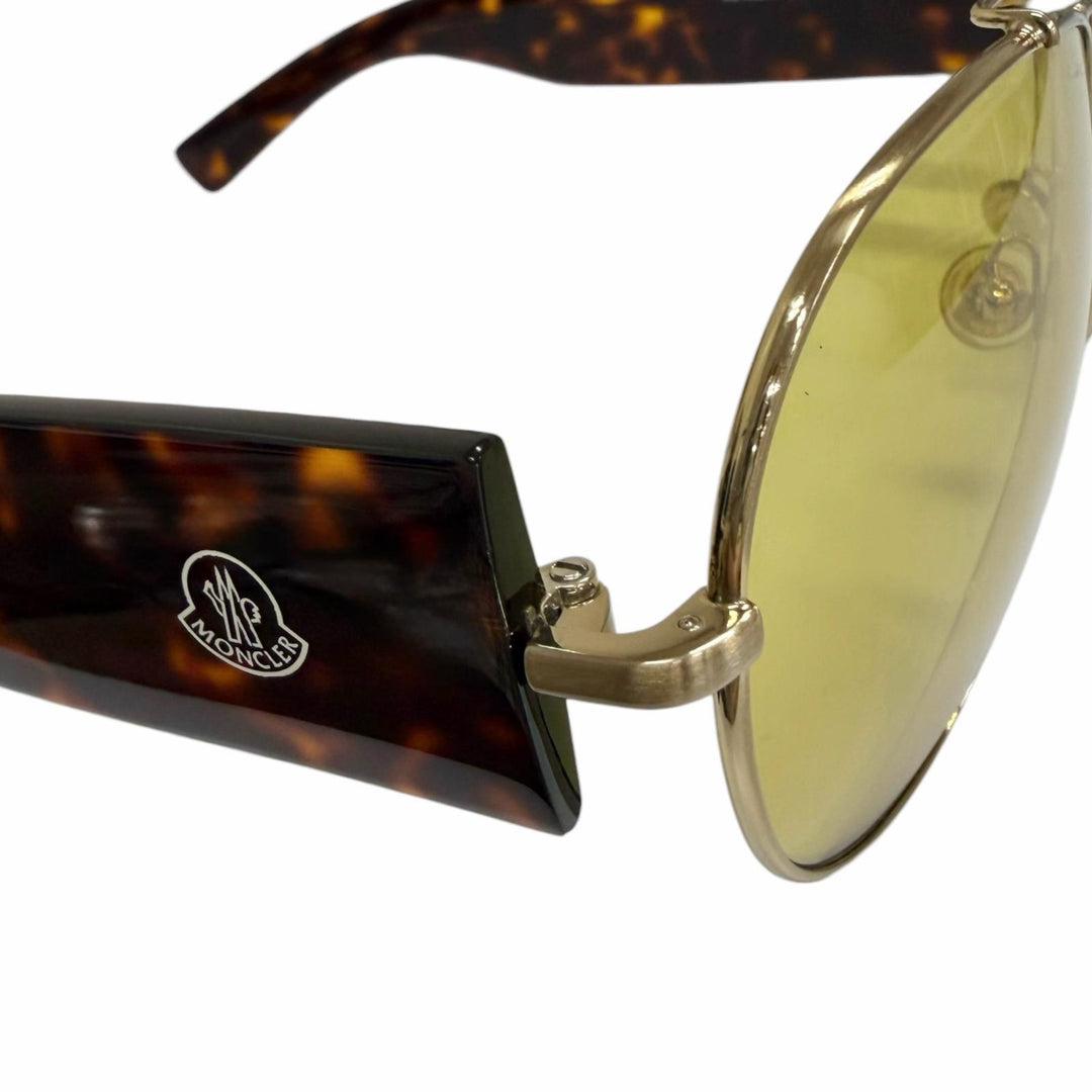 Great MONCLER GENIUS 8 Palm Angels sunglasses Two Bridges gold