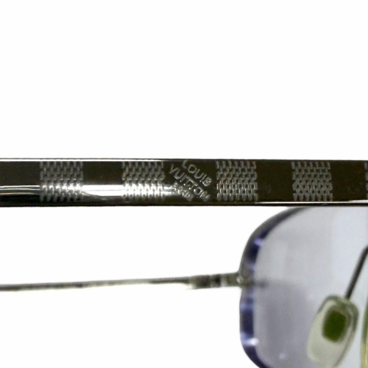 Very Good LOUIS VUITTON sunglasses Sokoa Damier Two Bridges Cancer metallic