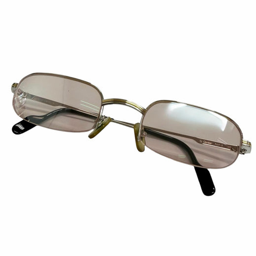 Very Good Cartier sunglasses Square Half Rim Silver mens