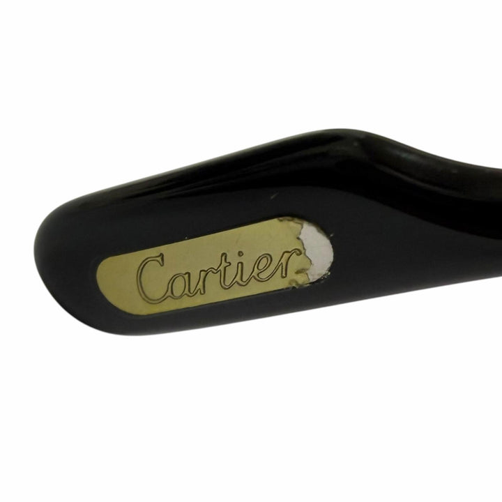 Very Good Cartier sunglasses Square Half Rim Silver mens