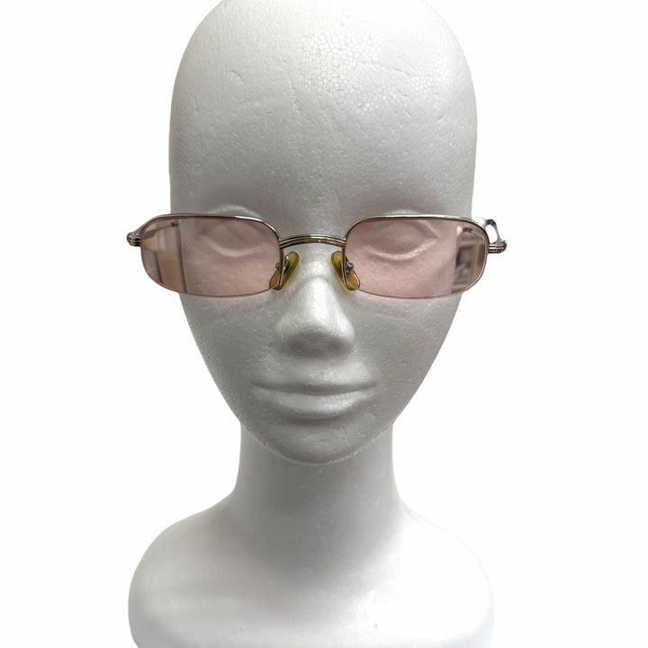 Very Good Cartier sunglasses Square Half Rim Silver mens