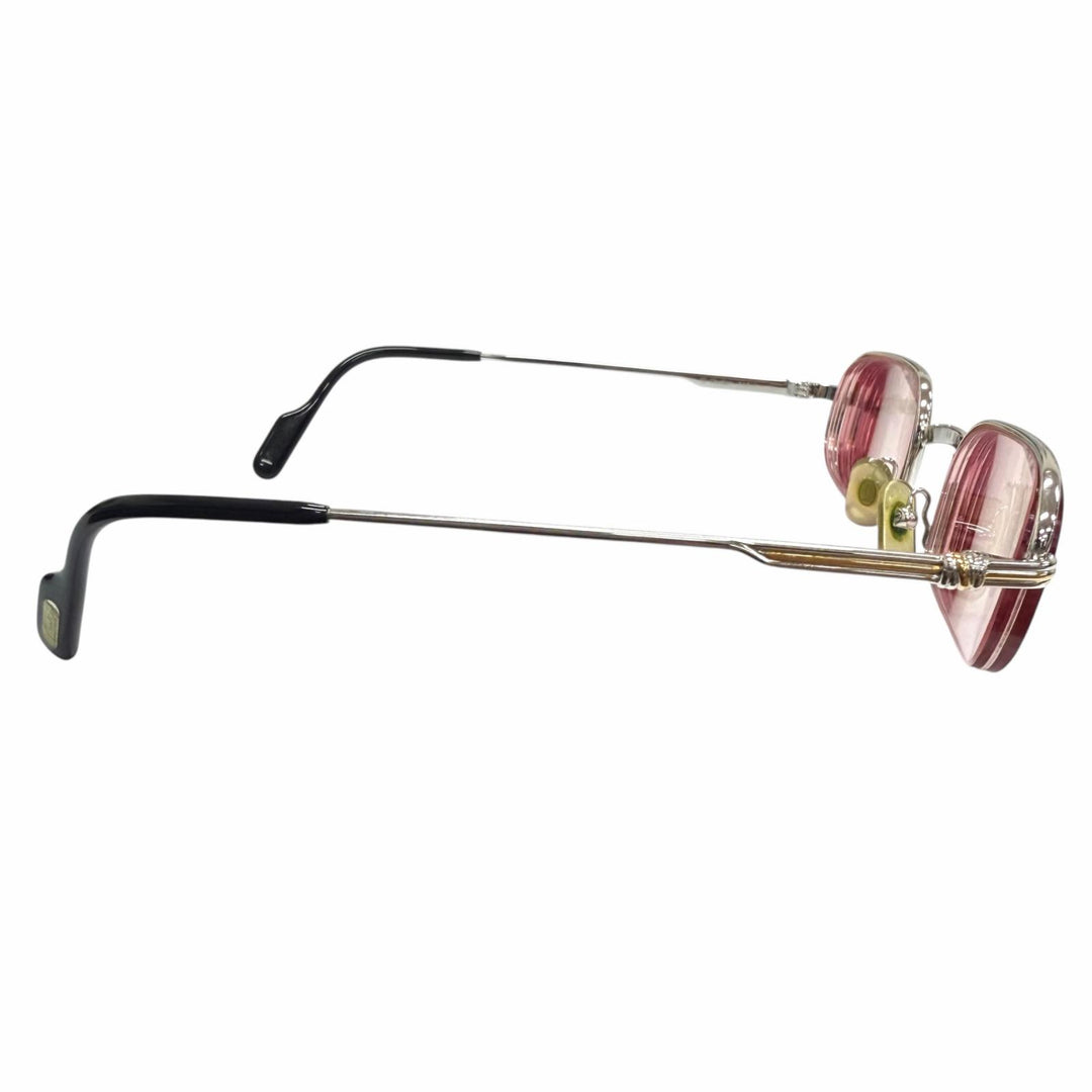 Very Good Cartier sunglasses Square Half Rim Silver mens