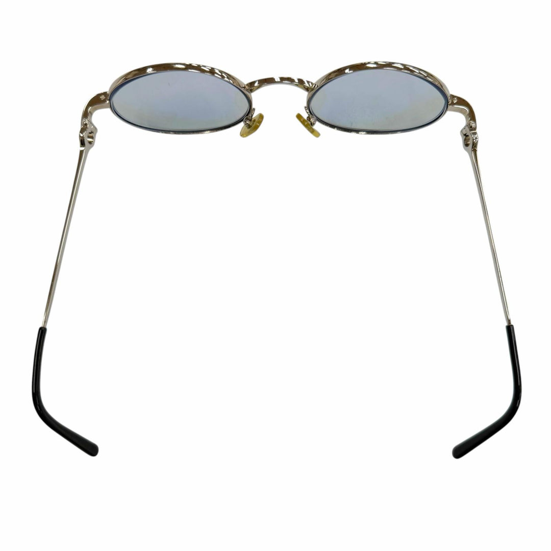 Very Good Cartier sunglasses 2C decor Oval Eyewear with Metal Logo Silver mens