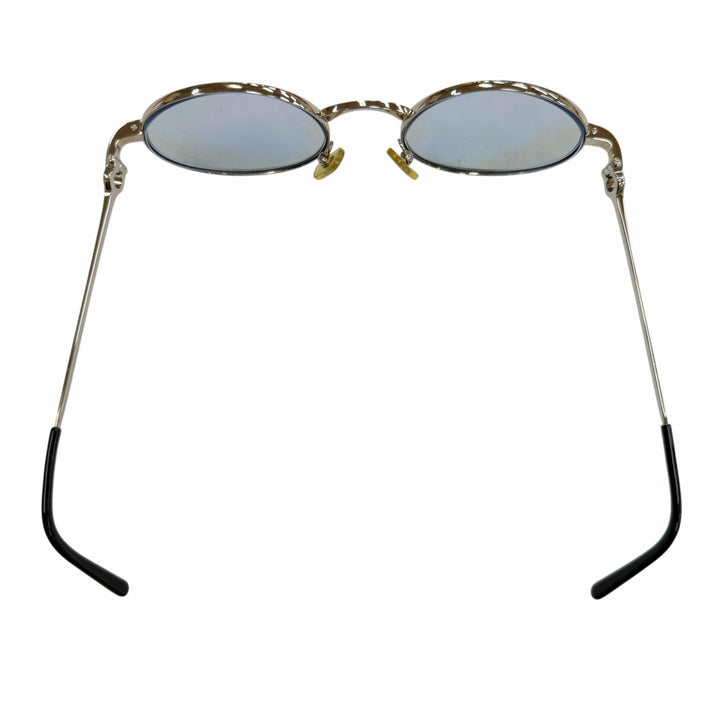 Very Good Cartier sunglasses 2C decor Oval Eyewear with Metal Logo Silver mens