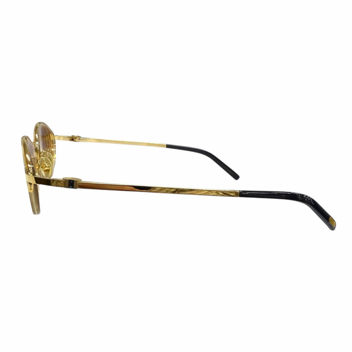 Great Cartier sunglasses Oval Half-Rim Side Stone gold mens