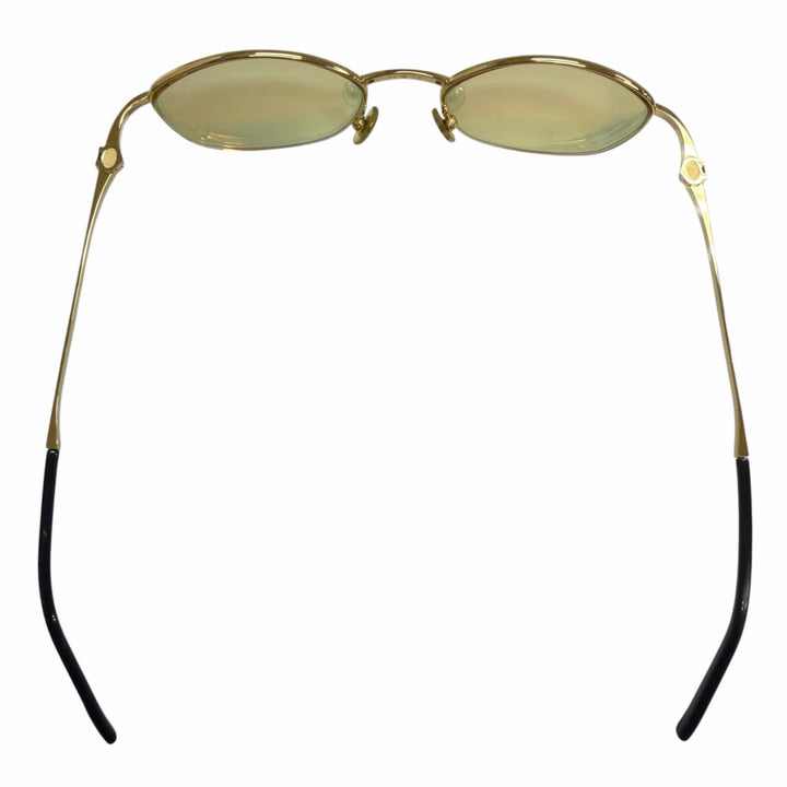 Great Cartier sunglasses Oval Half-Rim Side Stone gold mens