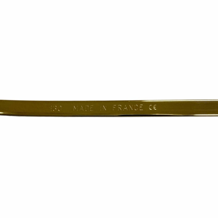 Great Cartier sunglasses Oval Half-Rim Side Stone gold mens