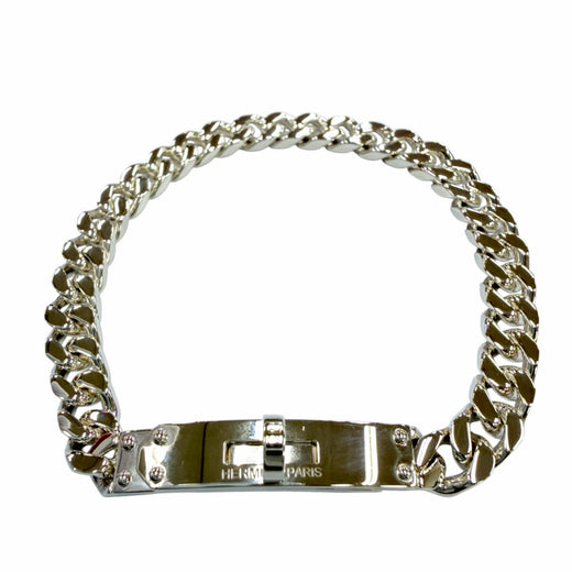 Excellent HERMES Kelly Gourmet Bracelet TPM Silver AG925 LG Women 25S368416