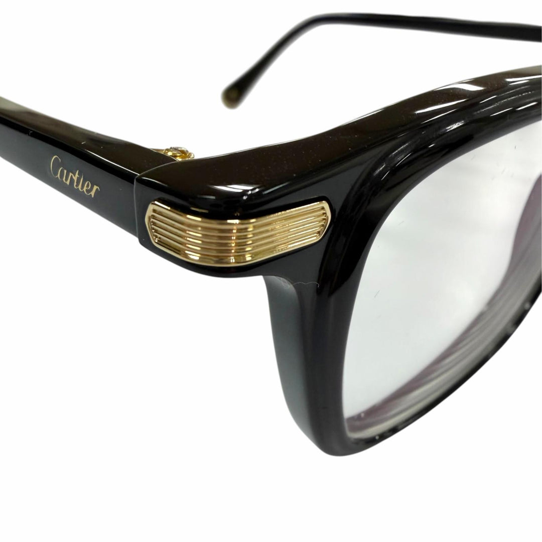 Great Cartier Glasses With logo black mens F01HT00990 CT0586O
