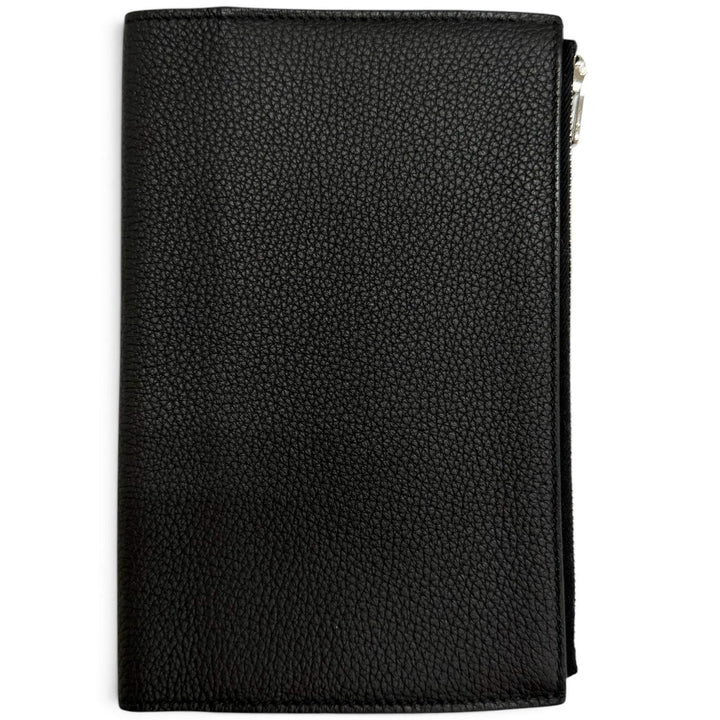 Great HERMES Notebook cover EA Zip PM accessory case black Togo Leather mens
