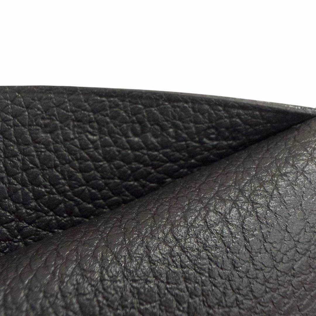 Great HERMES Notebook cover EA Zip PM accessory case black Togo Leather mens