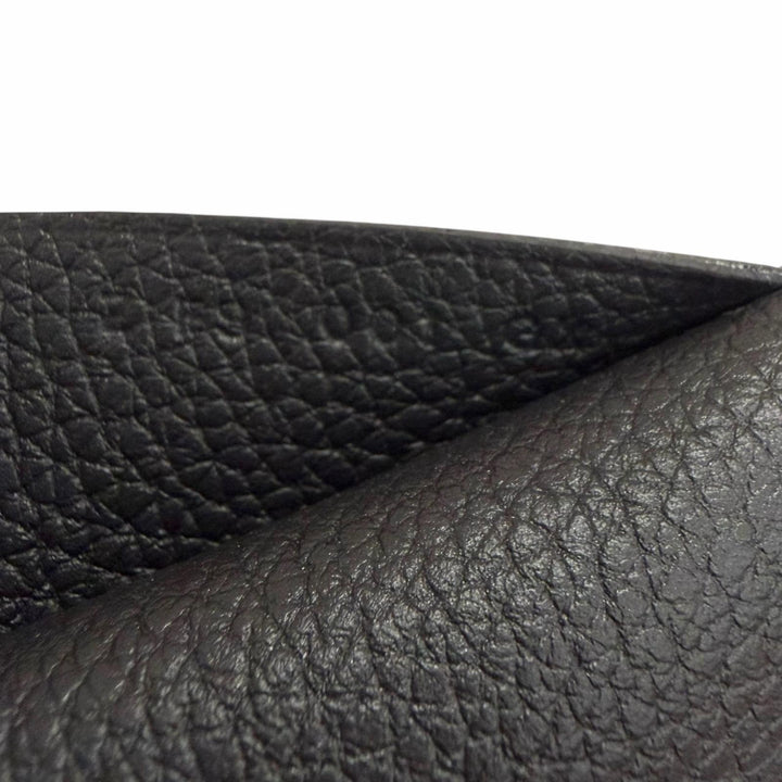 Great HERMES Notebook cover EA Zip PM accessory case black Togo Leather mens