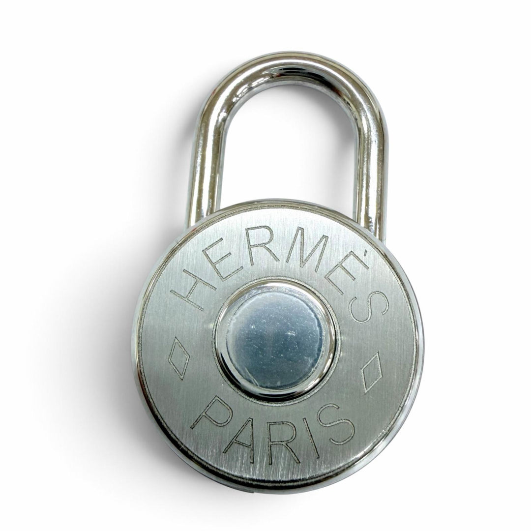 Excellent HERMES charm Crude Cell Charm Stainless Steel Current product Silver