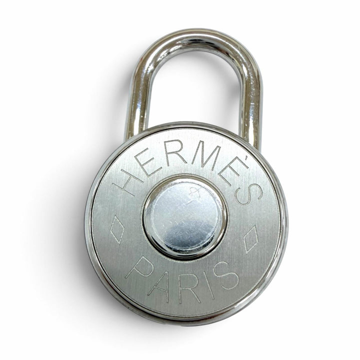 Excellent HERMES charm Crude Cell Charm Stainless Steel Current product Silver