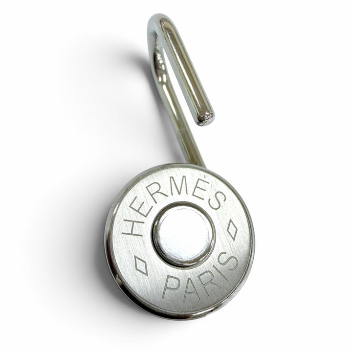 Excellent HERMES charm Crude Cell Charm Stainless Steel Current product Silver