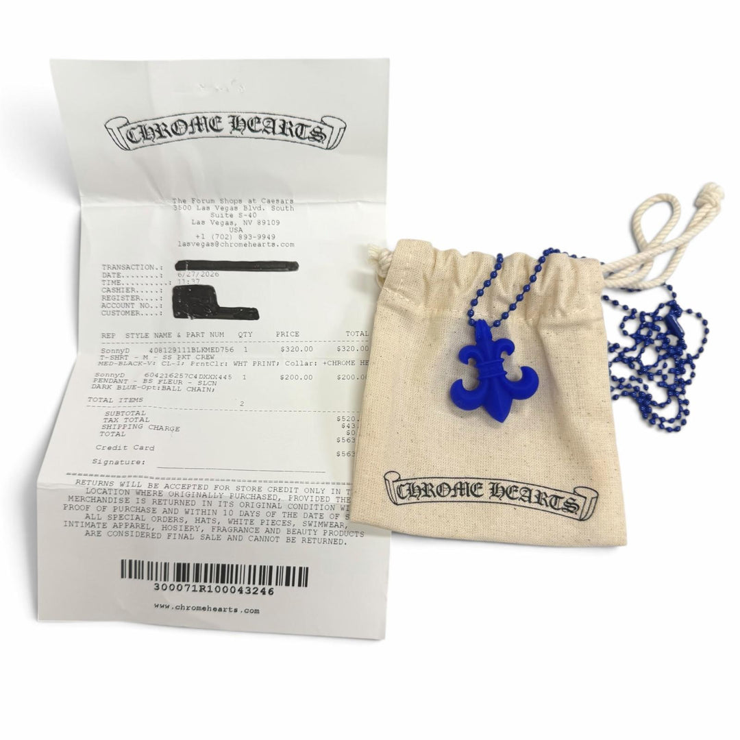 Excellent CHROME HEARTS Necklace BS Flare, purchased June 27, 2026