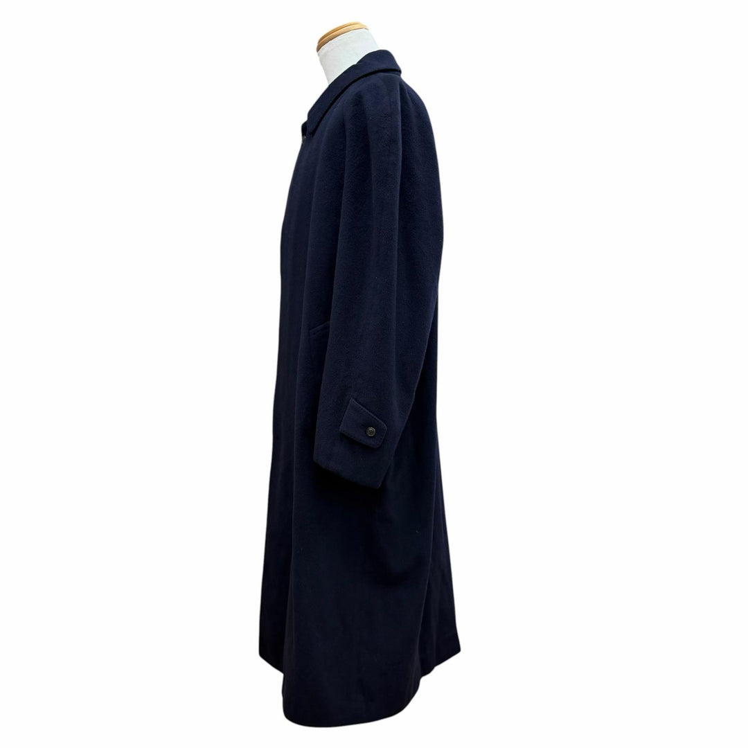 Great LANVIN STUDIO coat Figurine tailoring Navy cashmere mens 50