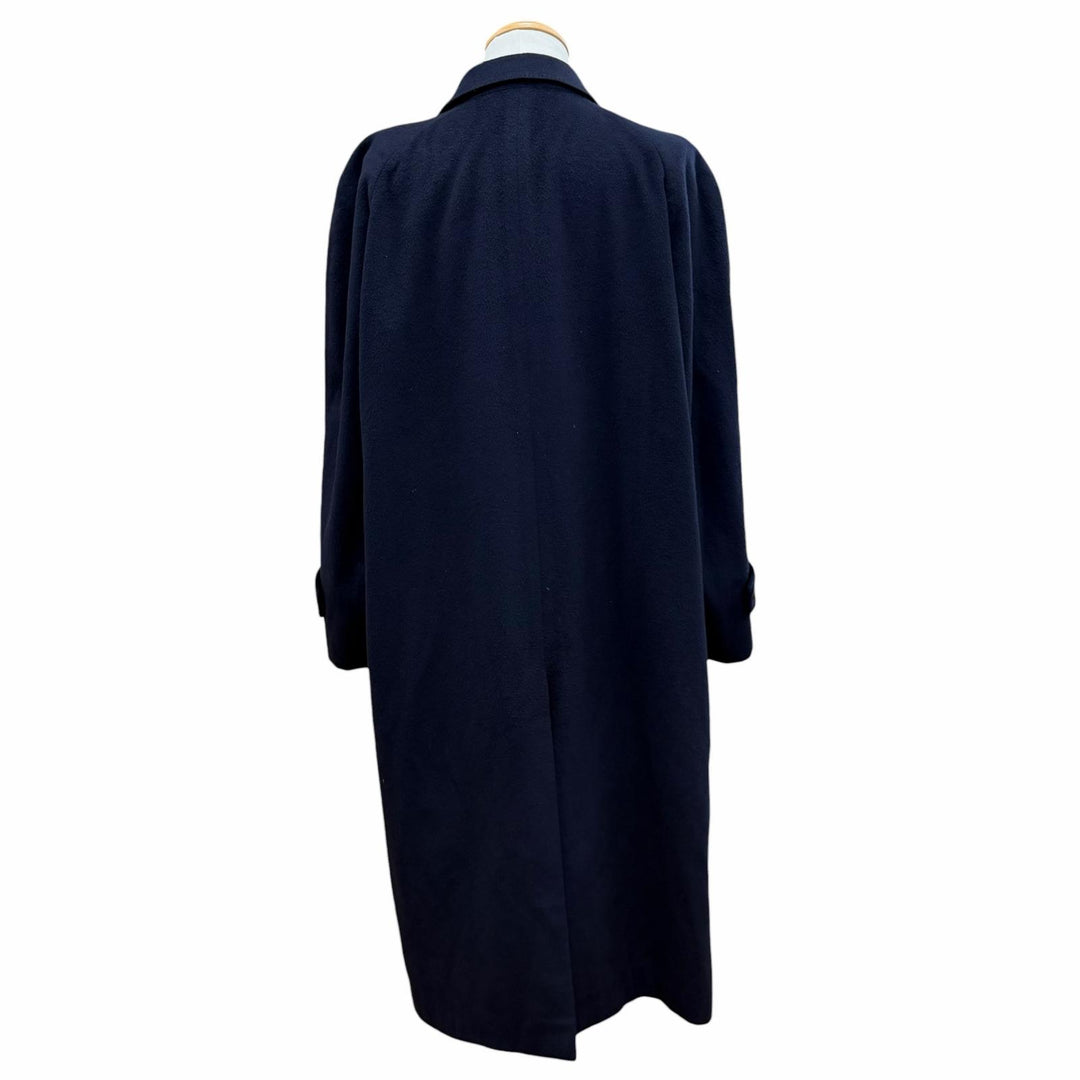 Great LANVIN STUDIO coat Figurine tailoring Navy cashmere mens 50