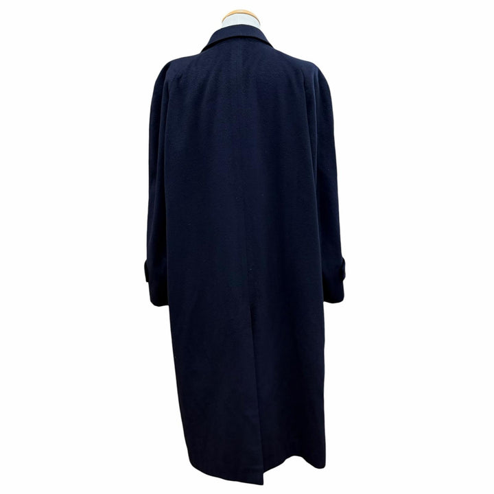 Great LANVIN STUDIO coat Figurine tailoring Navy cashmere mens 50