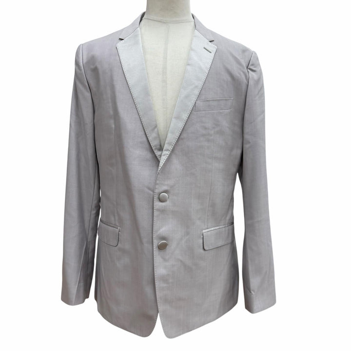 Pristine DOLCE&GABBANA two-piece set Black Tag Single Suit Light gray wool 54