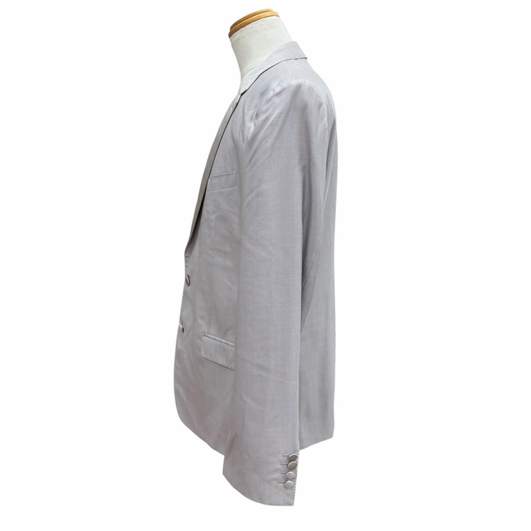 Pristine DOLCE&GABBANA two-piece set Black Tag Single Suit Light gray wool 54