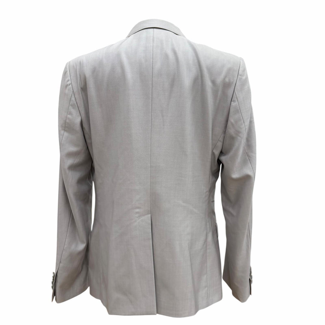 Pristine DOLCE&GABBANA two-piece set Black Tag Single Suit Light gray wool 54