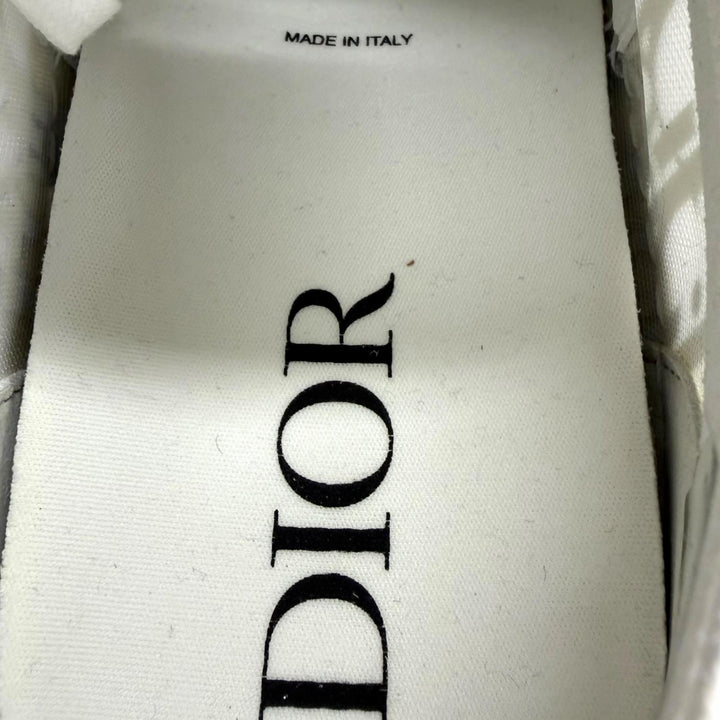 Pristine DIOR Low cut sneakers B23 oblique pattern white rubber mens 42