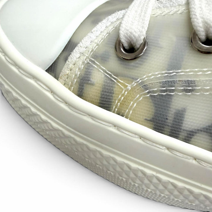 Pristine DIOR Low cut sneakers B23 oblique pattern white rubber mens 42