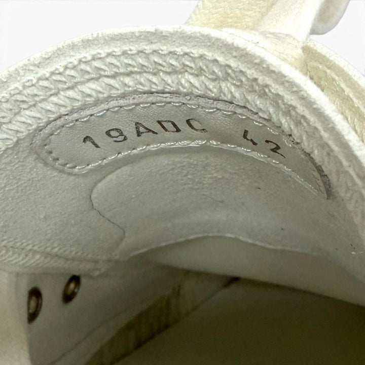 Pristine DIOR Low cut sneakers B23 oblique pattern white rubber mens 42