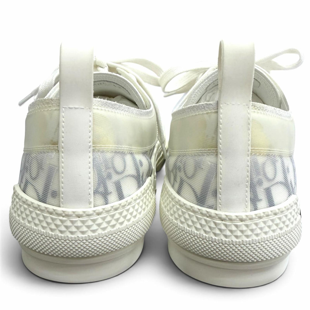 Pristine DIOR Low cut sneakers B23 oblique pattern white rubber mens 42