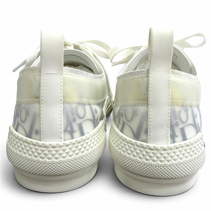 Pristine DIOR Low cut sneakers B23 oblique pattern white rubber mens 42