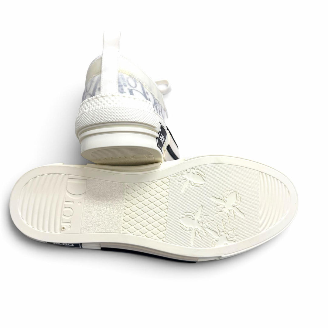 Pristine DIOR Low cut sneakers B23 oblique pattern white rubber mens 42