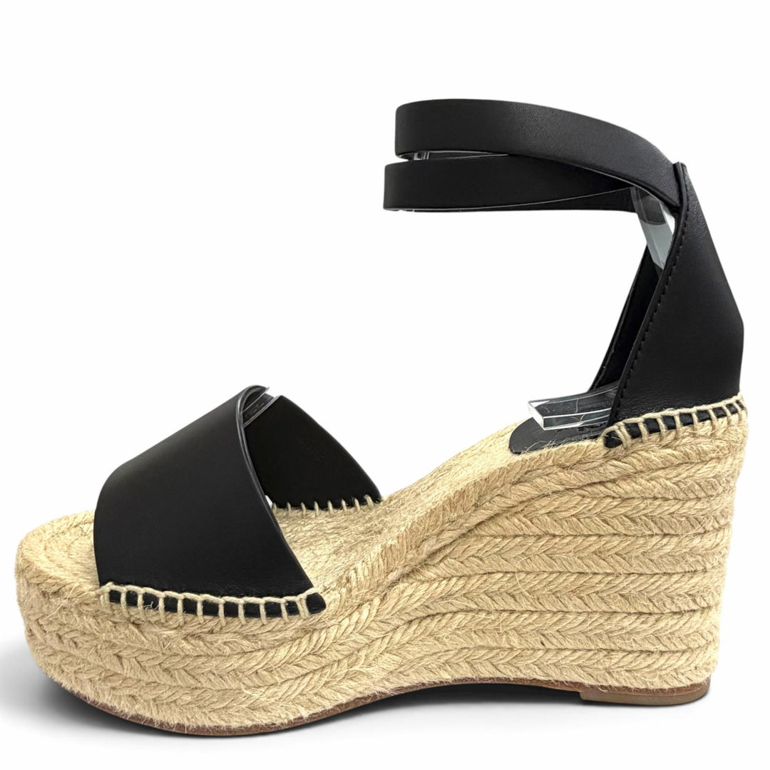 Pristine HERMES Sandals Tivoli Kelly buckle ankle strap espadrille 36 191098Z