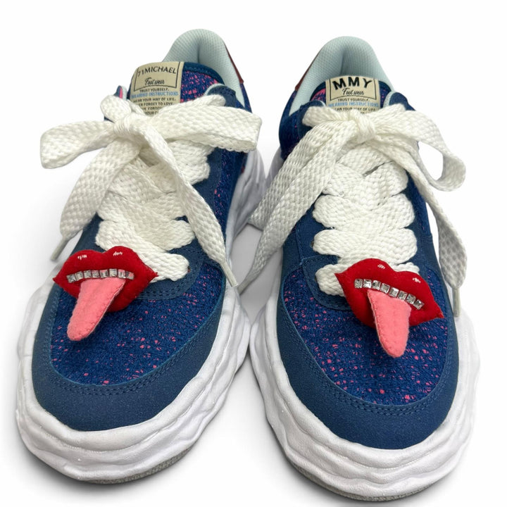 Pristine Maison MIHARA YASUHIRO 71 MICHAEL Low cut sneakers WAYNE with lips blue
