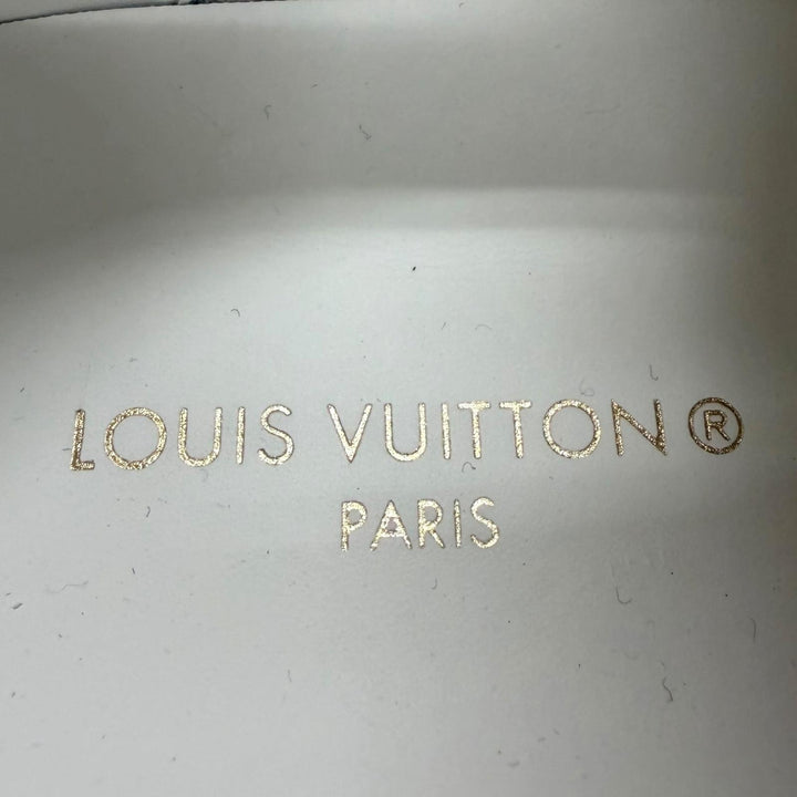 Pristine LOUIS VUITTON Low cut sneakers LV Oriline blue canvas mens 6