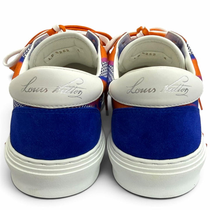 Pristine LOUIS VUITTON Low cut sneakers LV Oriline blue canvas mens 6