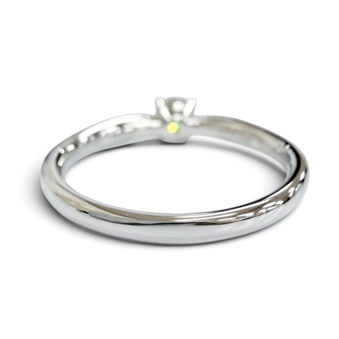 Excellent TIFFANY&Co. Solitaire Channel setting ring, diamond, PT950, D0.28tc/E