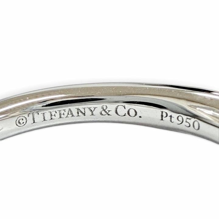 Excellent TIFFANY&Co. Solitaire Channel setting ring, diamond, PT950, D0.28tc/E