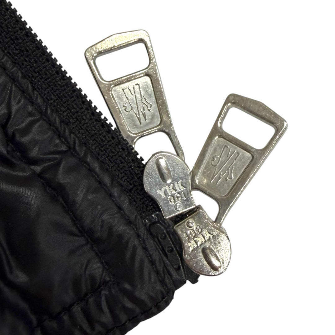 Great MONCLER Down vest GUI GILET Logo patch, packable, lightweight black Nylon