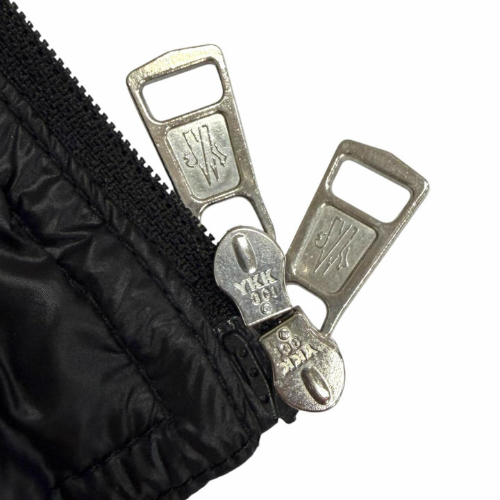 Great MONCLER Down vest GUI GILET Logo patch, packable, lightweight black Nylon