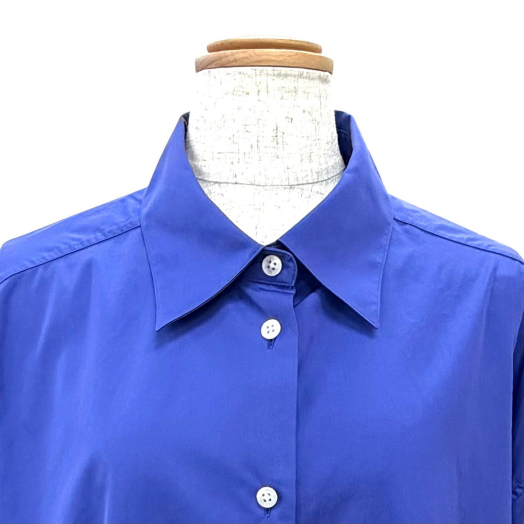 Excellent THE ROW Long sleeve shirt Oversized shirt Blue cotton XS AL106