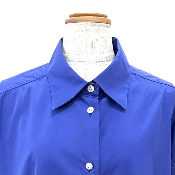 Excellent THE ROW Long sleeve shirt Oversized shirt Blue cotton XS AL106