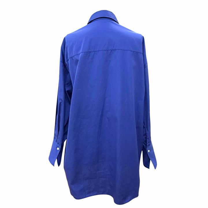 Excellent THE ROW Long sleeve shirt Oversized shirt Blue cotton XS AL106