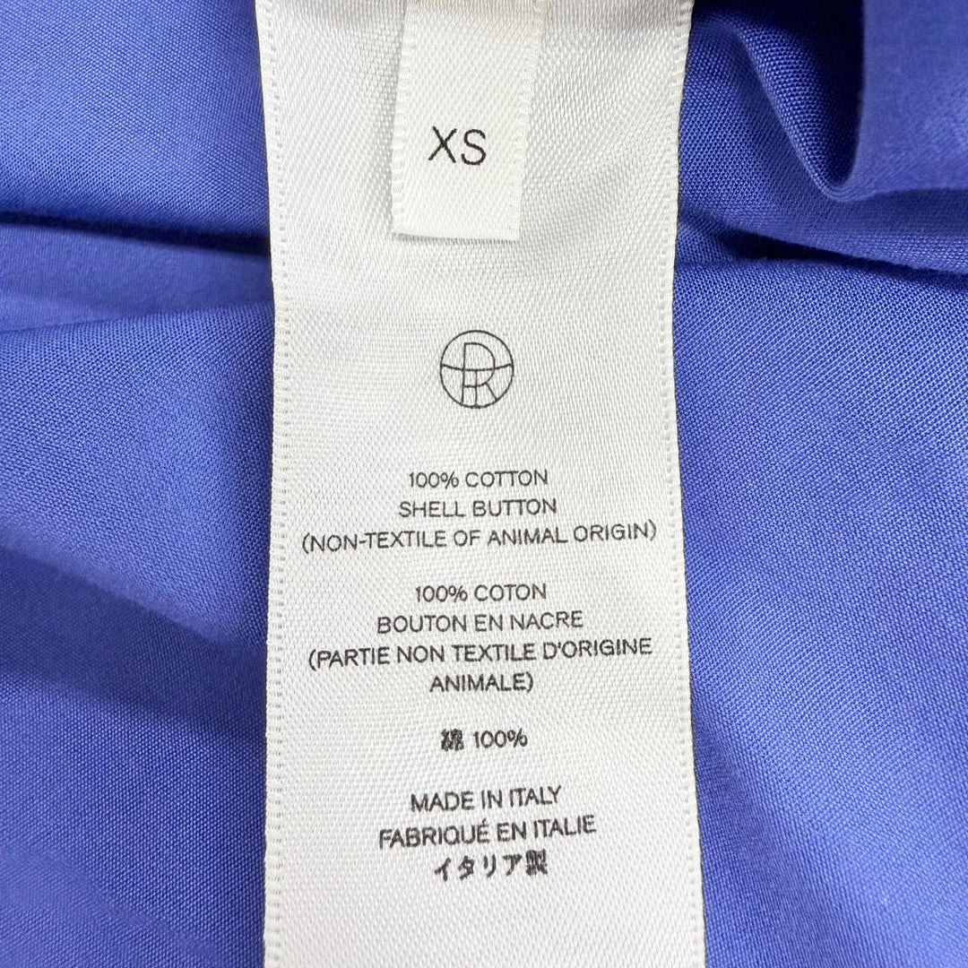 Excellent THE ROW Long sleeve shirt Oversized shirt Blue cotton XS AL106