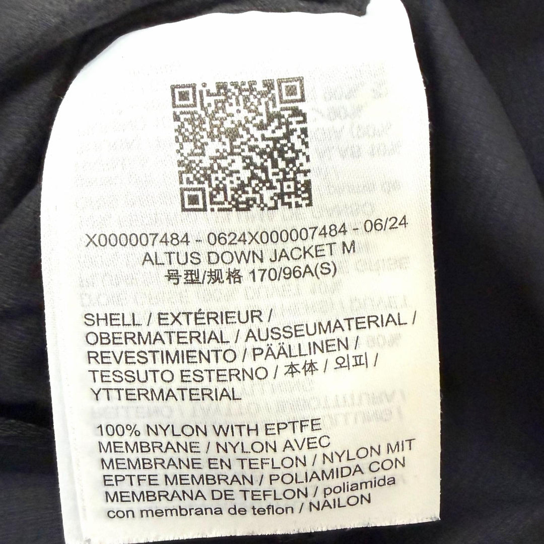 Great ARC'TERYX VEILANCE Down jacket Altus Down Jacket black