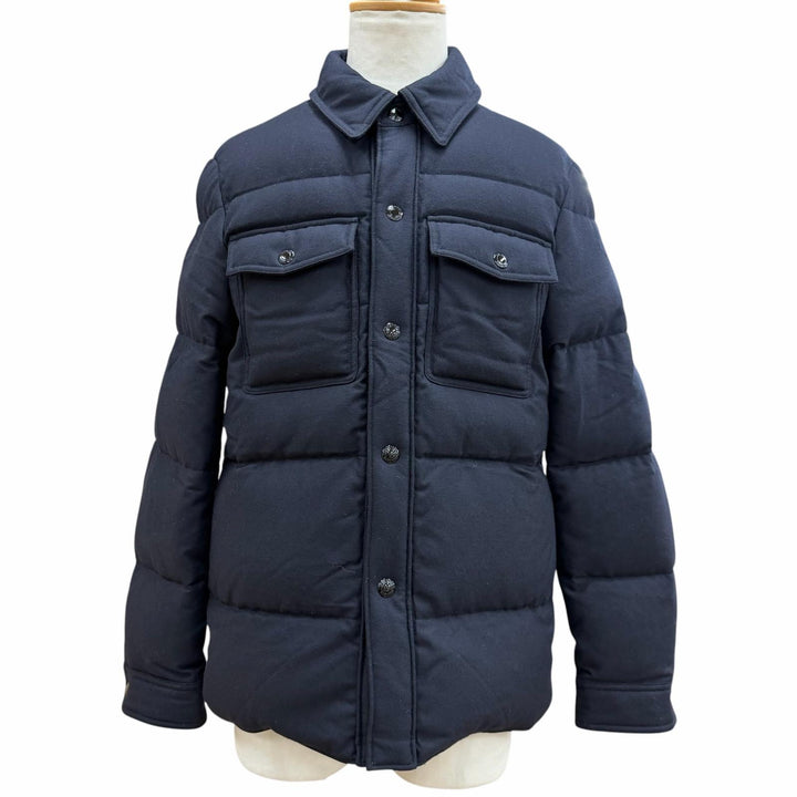 Excellent TOM FORD Down jacket Navy wool mens 46 TF0317