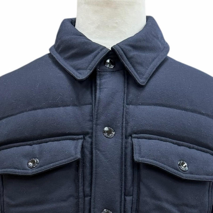 Excellent TOM FORD Down jacket Navy wool mens 46 TF0317